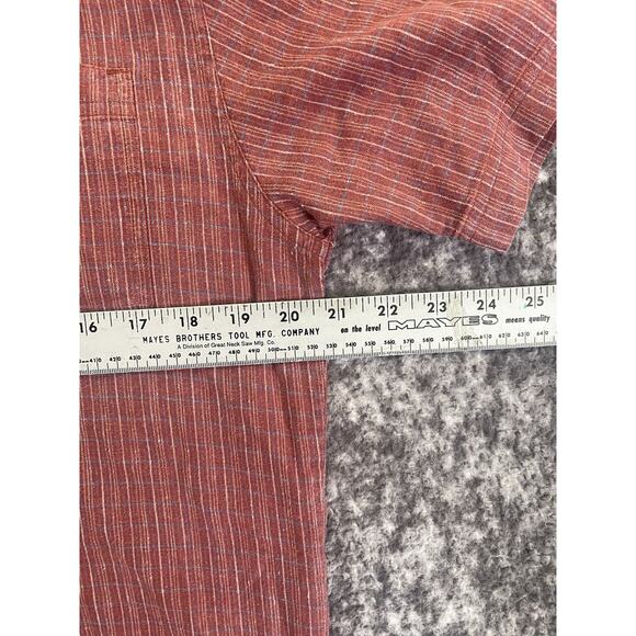 Patagonia Short Sleeve Plaid Shirt Mens Medium Red Classic Fit - Picture 6 of 13